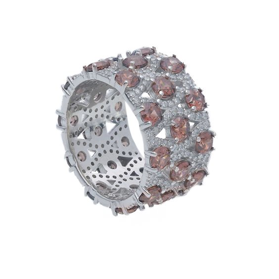 Ring Gogo Woman in Silver Cubic Zirconia 292504 - 292504